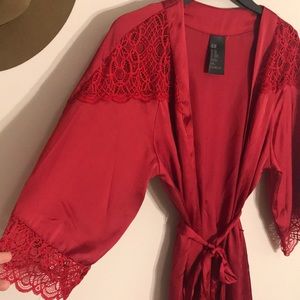 Red Silk Robe